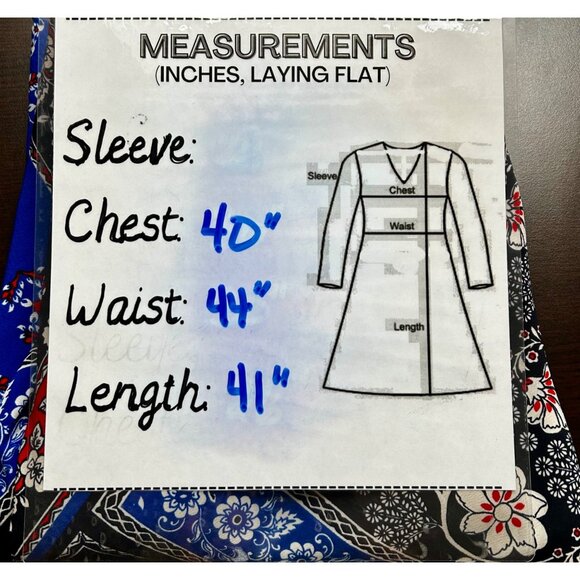 KARL LAGERFELD PARIS Handkerchief Hem Boho Festival Luxe Mixed-Print Dress Sz 10 - Picture 8 of 8